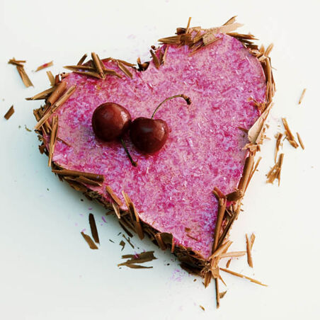 Sahniges Kirschen-Herz Sahniges Kirschen-Herz