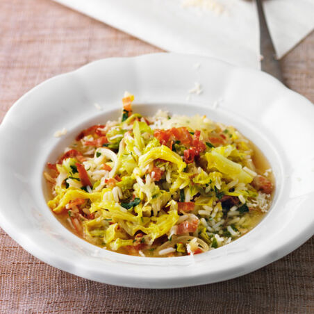 Wirsingtopf mit Käse und Reis Wirsingtopf mit Käse und Reis