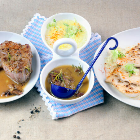 Putenmedaillons in Weißweinsahne Putenmedaillons in Weißweinsahne