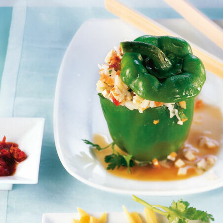 Gefüllte Paprika mit Tofu Gefüllte Paprika mit Tofu