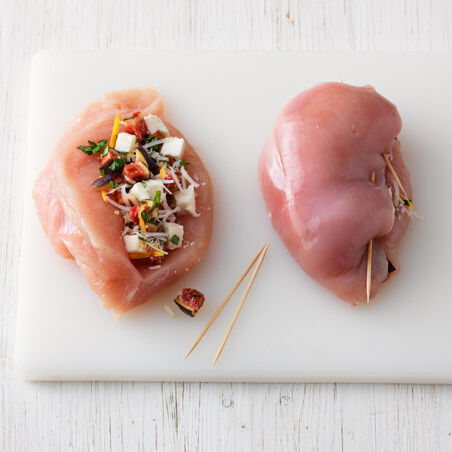 Hähnchenbrust mit Feigen-Mozzarella-Füllung Hähnchenbrust mit Feigen-Mozzarella-Füllung