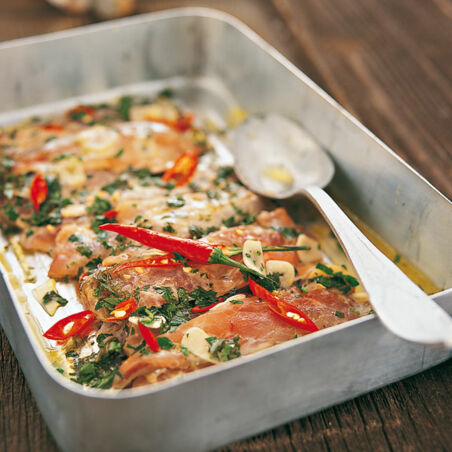 Marinierte rohe Sardinen Marinierte rohe Sardinen