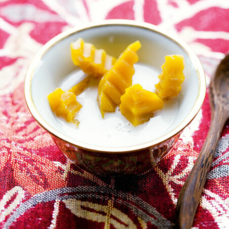 Kürbisstücke in Kokosmilch (Fak Thong Buat) Kürbisstücke in Kokosmilch (Fak Thong Buat)