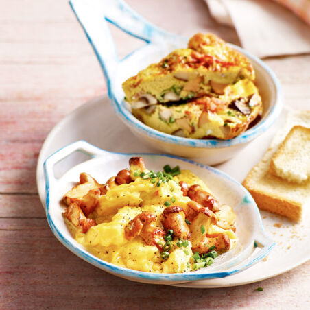 Rührei mit Pfifferlingen Rührei mit Pfifferlingen