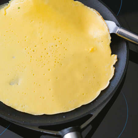 Flambierte Mango-Zitronen-Crêpes Flambierte Mango-Zitronen-Crêpes