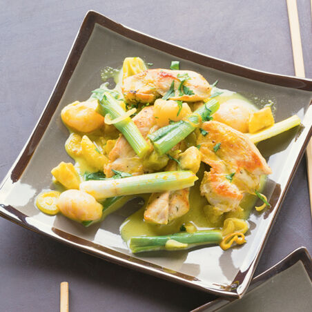 Kokoshähnchen mit Litschis Kokoshähnchen mit Litschis