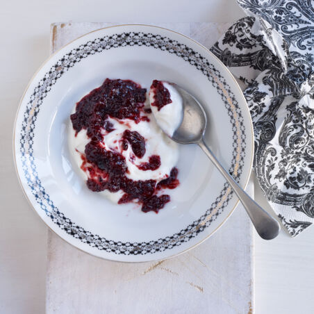 Bratapfel-Brombeer-Konfitüre Bratapfel-Brombeer-Konfitüre