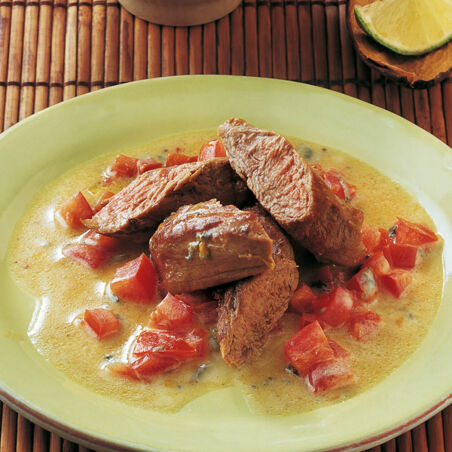 Lammfilet mit Gorgonzola-Tomaten-Sauce Lammfilet mit Gorgonzola-Tomaten-Sauce