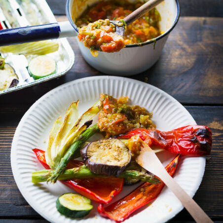 Grillgemüse mit Tomatenconfit Grillgemüse mit Tomatenconfit