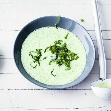 Basilikum-Dickmilch-Suppe Basilikum-Dickmilch-Suppe