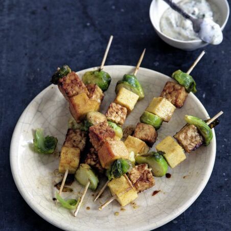 Rosenkohl-Polenta-Spieße Rosenkohl-Polenta-Spieße