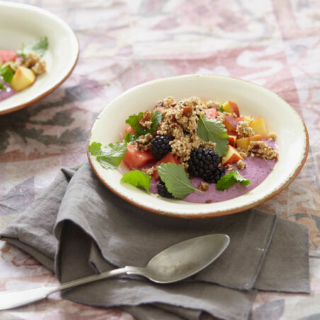 Frische Früchte mit Supercrunch Frische Früchte mit Supercrunch