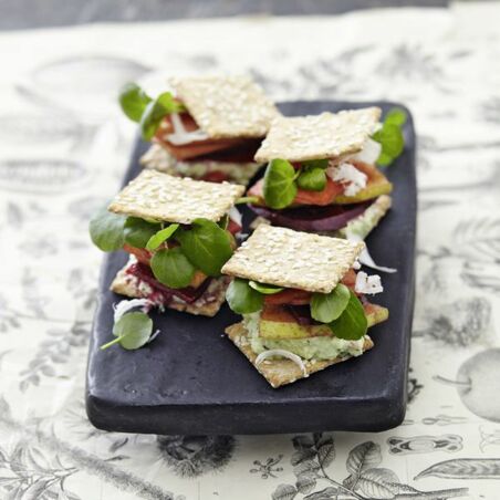 Doppeldecker mit Brunnenkresse Doppeldecker mit Brunnenkresse