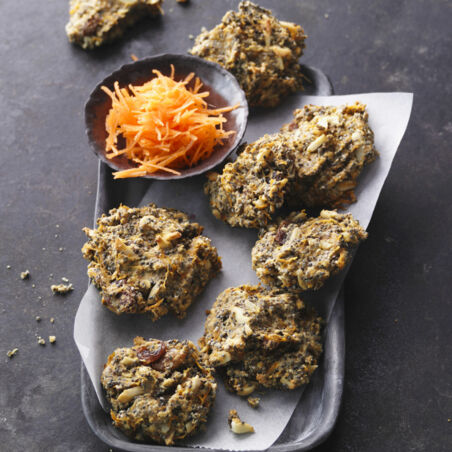 Ingwer-Cookies mit Möhre und Ahornsirup Ingwer-Cookies mit Möhre und Ahornsirup