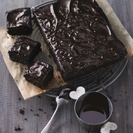 Fudge Brownies mit Quinoa und Schokoglasur Fudge Brownies mit Quinoa und Schokoglasur