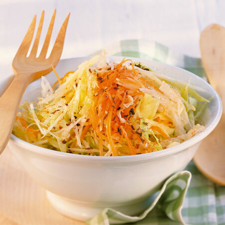Weißkohlsalat mit Möhren (Cole Slaw) Weißkohlsalat mit Möhren (Cole Slaw)