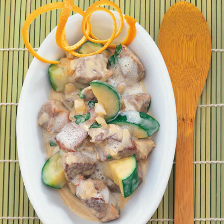 Lamm-Zucchini-Ragout Lamm-Zucchini-Ragout