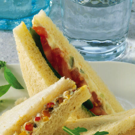 Tramezzini mit Auberginen Tramezzini mit Auberginen