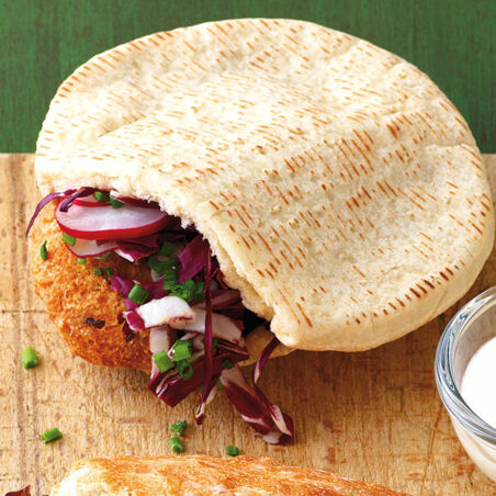 Pita mit Blitz-Falafel Pita mit Blitz-Falafel