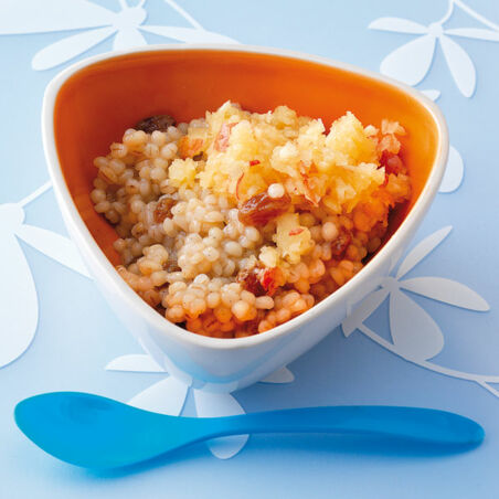 Apfelgraupen mit Rosinen Apfelgraupen mit Rosinen