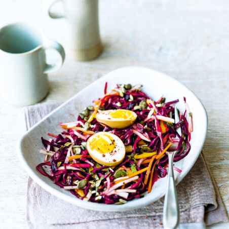 Rotkohl-Rettich-Coleslaw Rotkohl-Rettich-Coleslaw