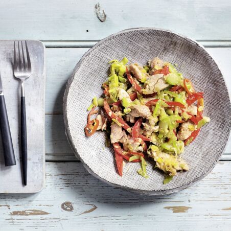 Schweinefleisch-Gemüse-Pfanne Schweinefleisch-Gemüse-Pfanne