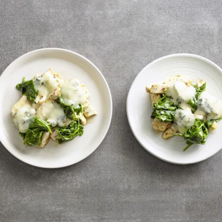 Hähnchen mit Spinat Hähnchen mit Spinat