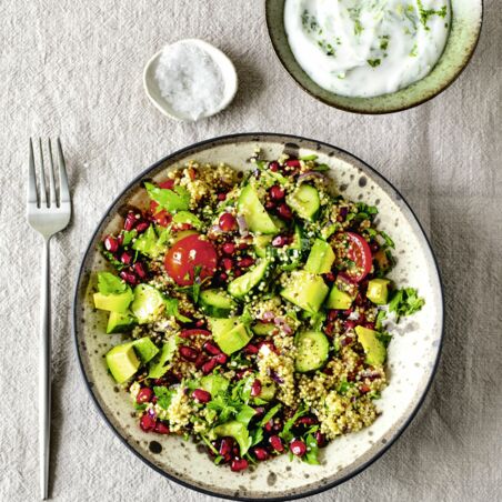 Quinoa-Salat mit Granatapfel