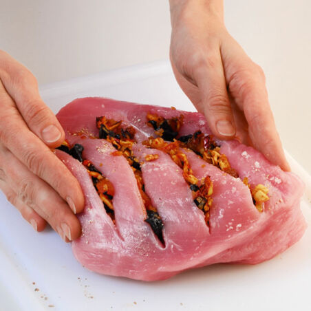 Putenbrust mit Dörrobstfüllung Putenbrust mit Dörrobstfüllung