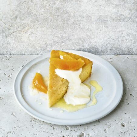 Griesskuchen mit Orangen Griesskuchen mit Orangen