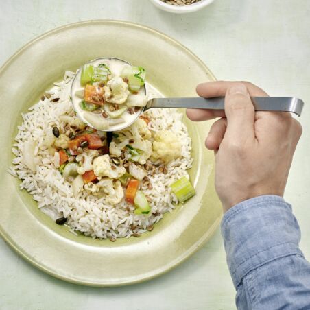 Prep-Rahmgemüse mit Reis Prep-Rahmgemüse mit Reis