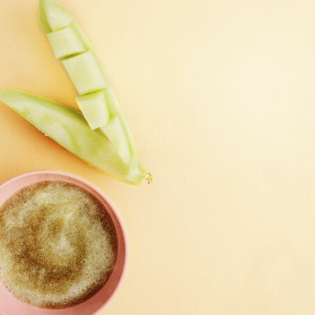 Amarant-Brei mit Melone Amarant-Brei mit Melone