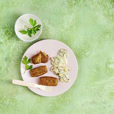 Kroketten mit Pilzrahm