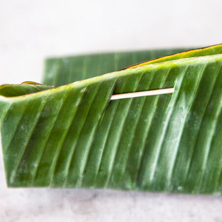 Bananenblatt falten Bananenblatt falten