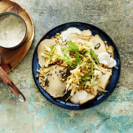 Kalter Braten mit Linsen-Rettich-Salat Kalter Braten mit Linsen-Rettich-Salat