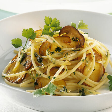 Spaghetti mit Pilzen Spaghetti mit Pilzen