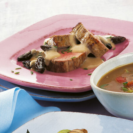 Kalbsfilet mit Morcheln Kalbsfilet mit Morcheln