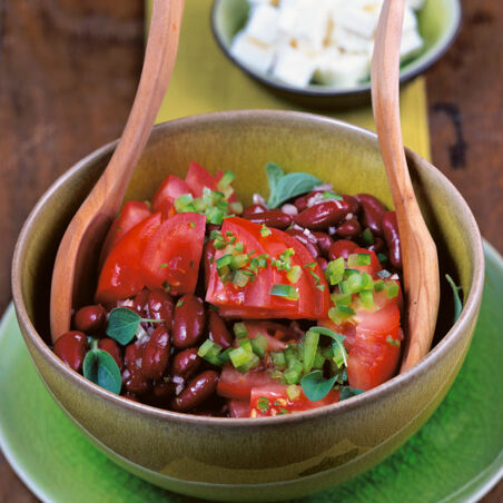 Roter Bohnensalat mit Schafkäse Roter Bohnensalat mit Schafkäse