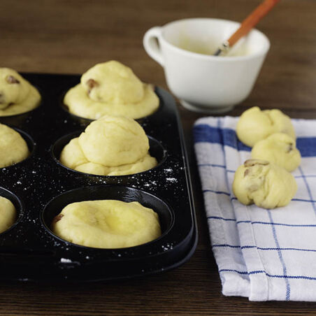 Brioche-Rosinen-Muffins