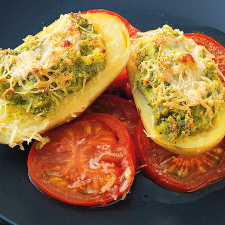Gefüllte Kartoffeln mit Pistazien-Pesto Gefüllte Kartoffeln mit Pistazien-Pesto