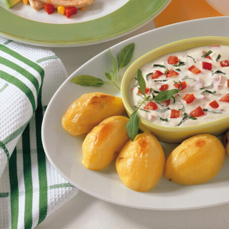 Ofenkartoffeln mit Tomaten-Mayo