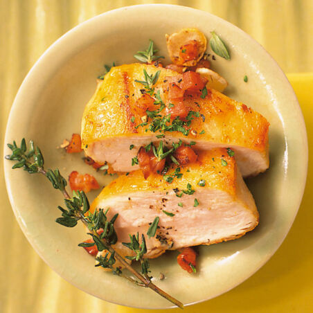 Hähnchenbrust mit Speck & Petersilie Hähnchenbrust mit Speck & Petersilie