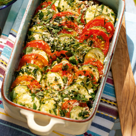 Tomaten-Zucchini-Gratin Tomaten-Zucchini-Gratin