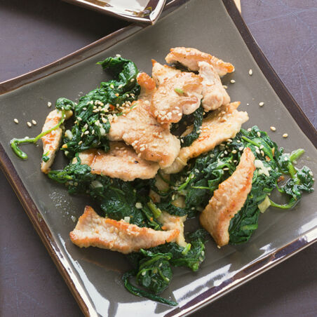 Spinat-Sesam-Pute Spinat-Sesam-Pute