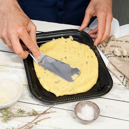 Polenta mit Tomaten-Mozzarella-Haube Polenta mit Tomaten-Mozzarella-Haube