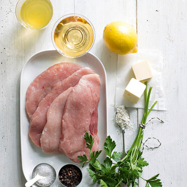 Schnitzel mit Zitronensauce Schnitzel mit Zitronensauce