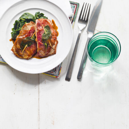 Saltimbocca mit Spinat Saltimbocca mit Spinat