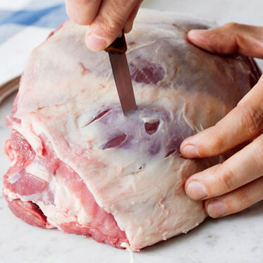 Lammkeule mit Knoblauch Lammkeule mit Knoblauch