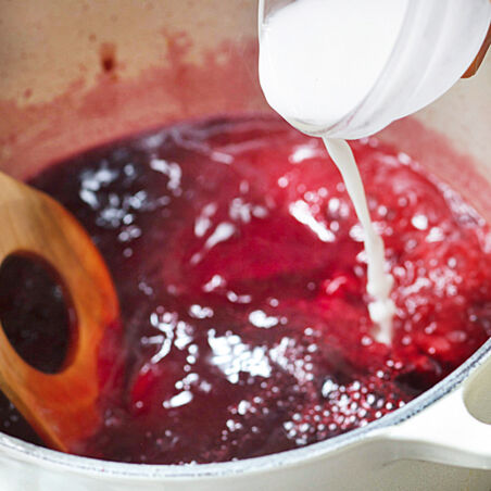 Schokokuchen mit Kirschkompott Schokokuchen mit Kirschkompott