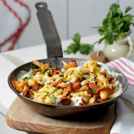 Spätzle-Pfifferling-Gröstl Spätzle-Pfifferling-Gröstl